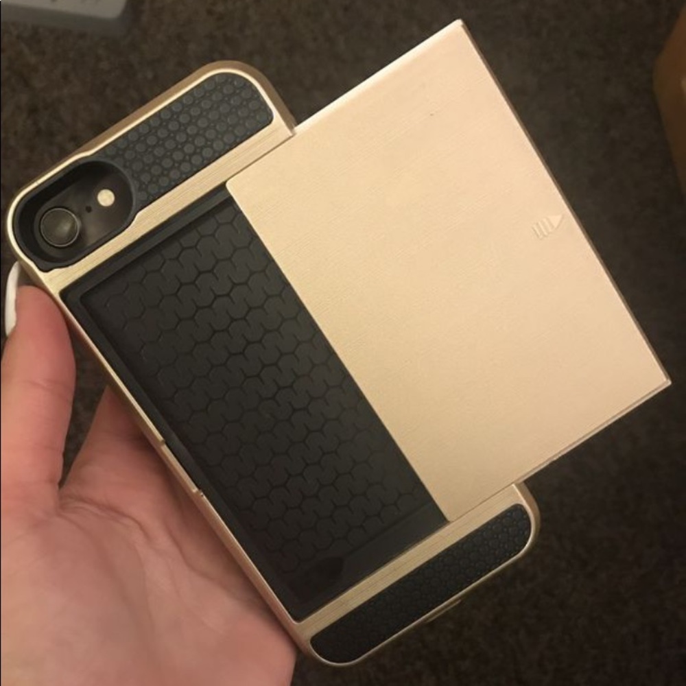 iPhone 6/7/8 Case Gold with Card Holder